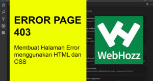 Belajar HTML CSS : Membuat Error Page 403 - WebHozz Blog